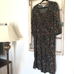 Croft & Barrow Women's Dress Size XXL Smocked Relaxed Dress